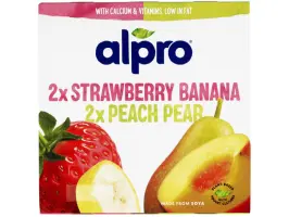 Strawberry banana peach pear yoghurt 4 x 125 g
